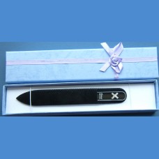 BOHEMIA Skleněný pilník Swarovski střední 140/2mm písmeno - "X" ABECEDA Swarovski